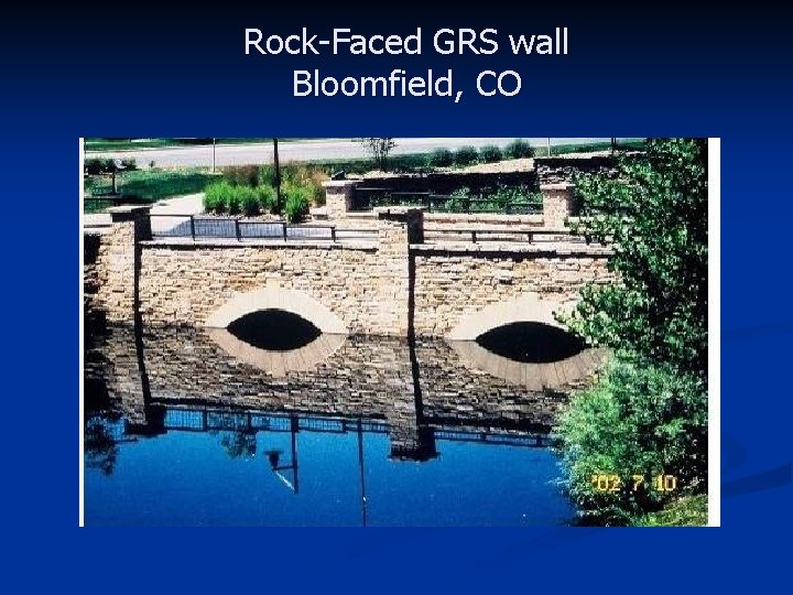 Rock-Faced GRS wall Bloomfield, CO 