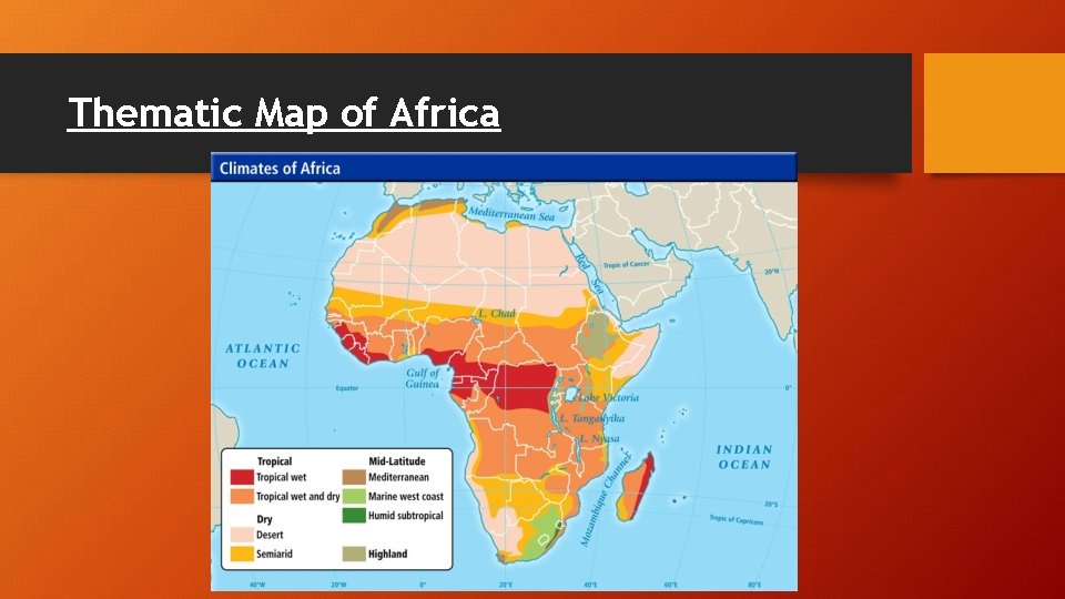 Thematic Map of Africa 