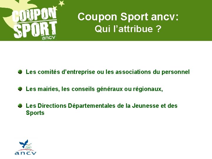 Coupon Sport ancv: Qui l’attribue ? Les comités d’entreprise ou les associations du personnel