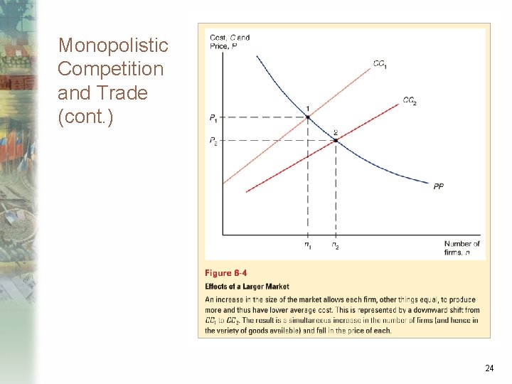 Monopolistic Competition and Trade (cont. ) 24 