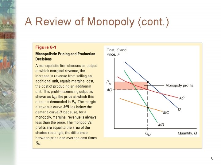 A Review of Monopoly (cont. ) 8 