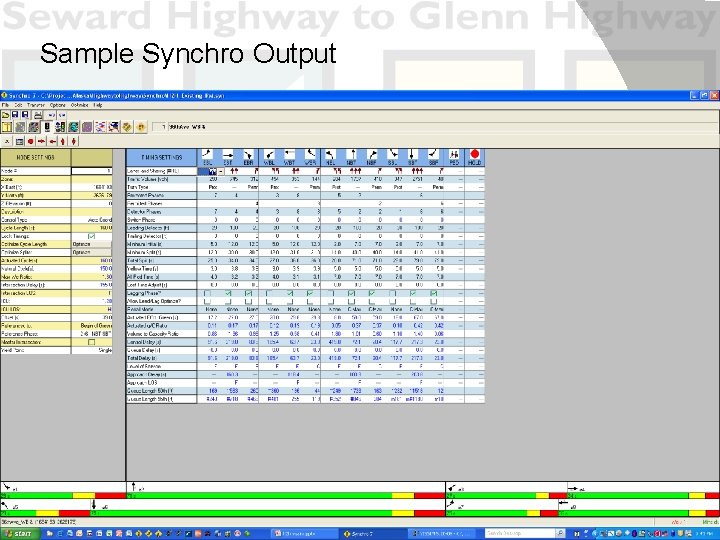 Sample Synchro Output 