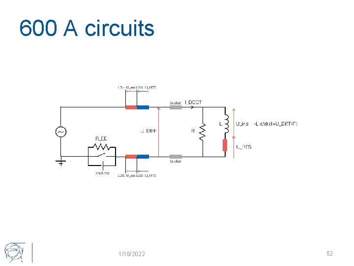600 A circuits 1/16/2022 52 