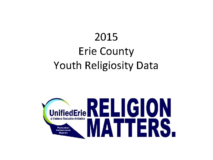 2015 Erie County Youth Religiosity Data 