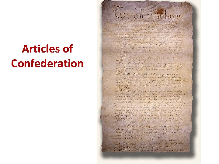 Articles of Confederation 