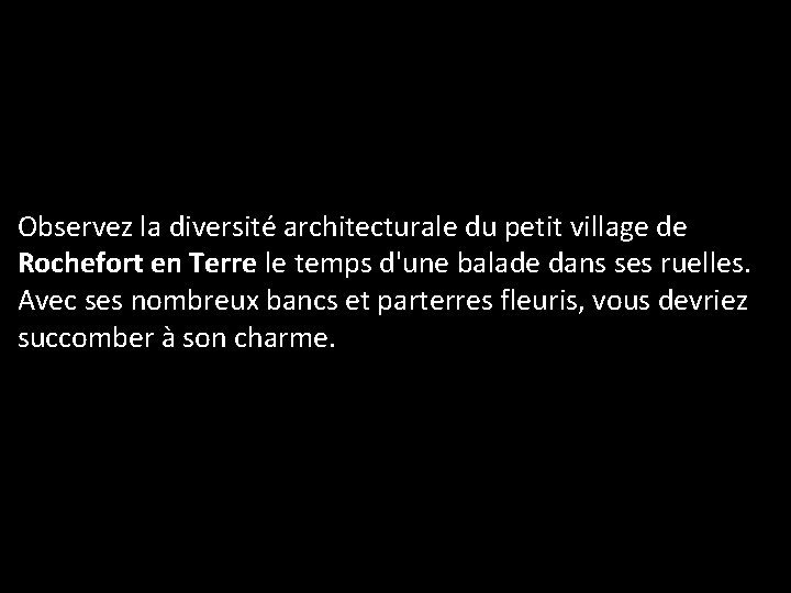 Observez la diversité architecturale du petit village de Rochefort en Terre le temps d'une