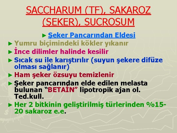 SACCHARUM (TF), SAKAROZ (ŞEKER), SUCROSUM ► Şeker Pancarından Eldesi ► Yumru biçimindeki kökler yıkanır