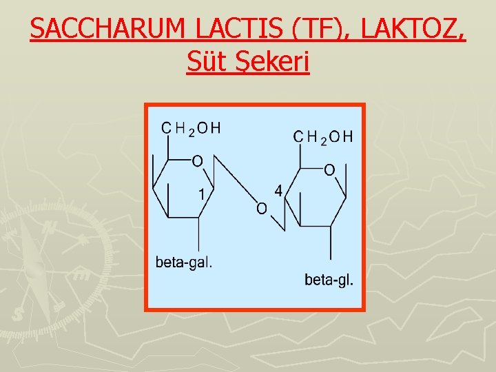 SACCHARUM LACTIS (TF), LAKTOZ, Süt Şekeri 