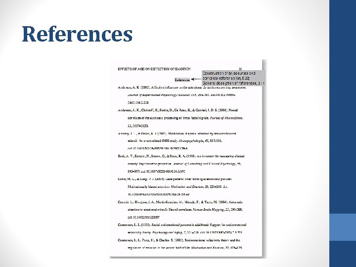 References References