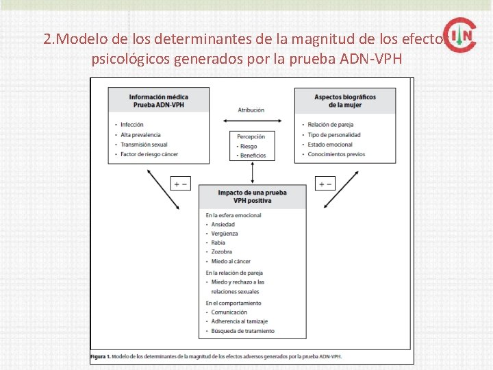 2. Modelo de los determinantes de la magnitud de los efectos psicológicos generados por