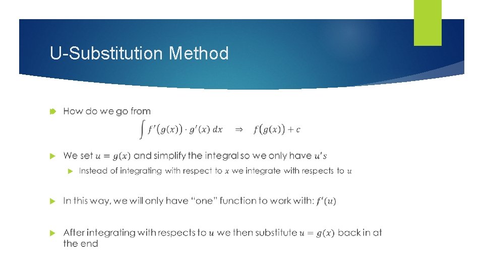 U-Substitution Method 