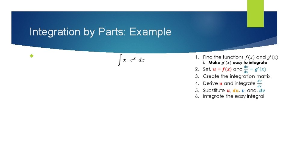 Integration by Parts: Example 
