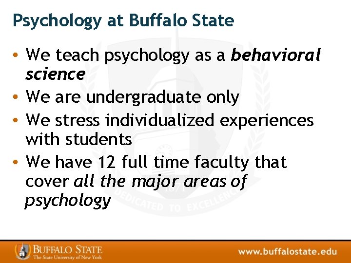 Class of 2020 Psychology Majors and Families