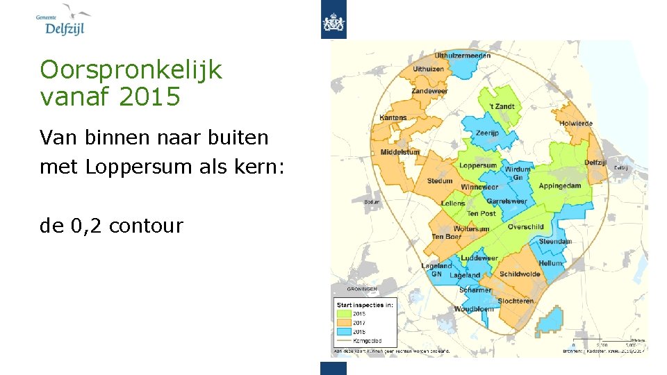 Oorspronkelijk vanaf 2015 Van binnen naar buiten met Loppersum als kern: de 0, 2