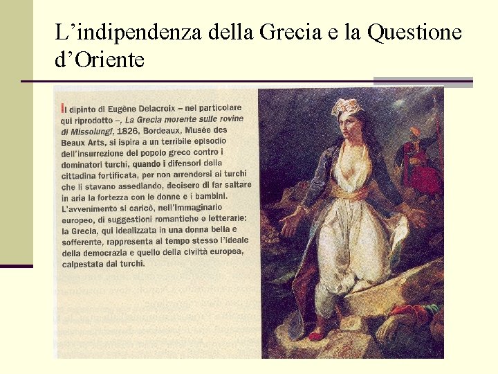 L’indipendenza della Grecia e la Questione d’Oriente 