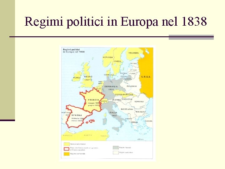 Regimi politici in Europa nel 1838 