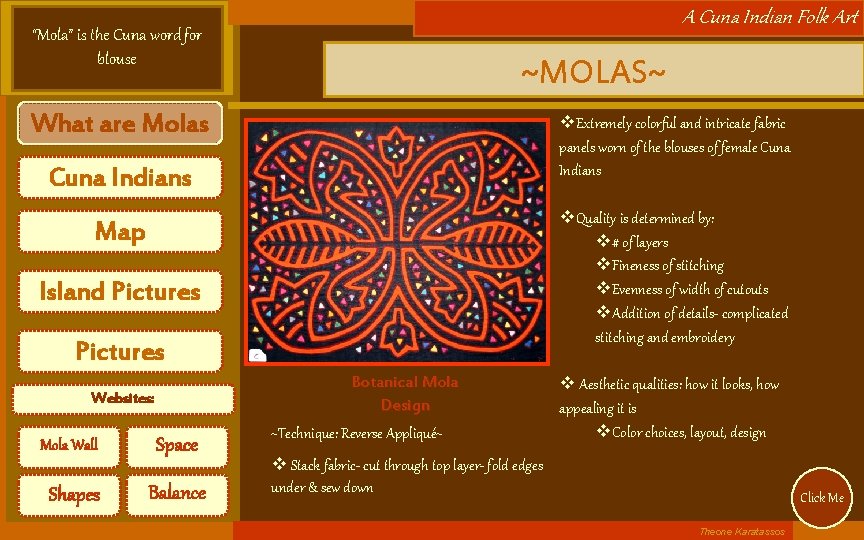 A Cuna Indian Folk Art “Mola” is the Cuna word for blouse ~MOLAS~ What