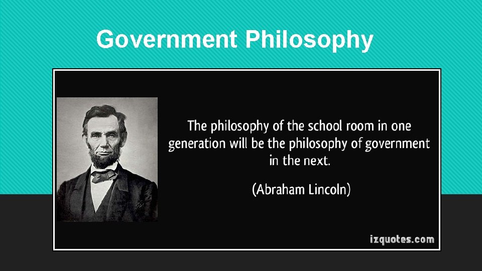 Government Philosophy 