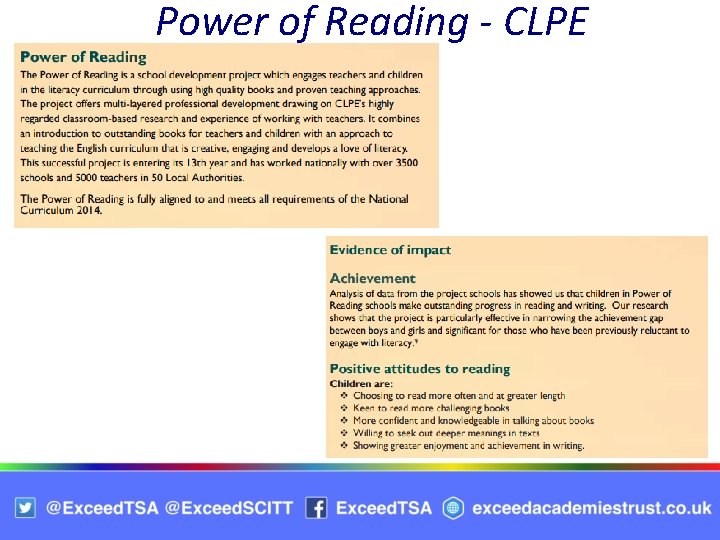 Power of Reading - CLPE 