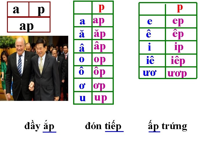 a p ap đầy ắp a ă â o ô ơ u p ap