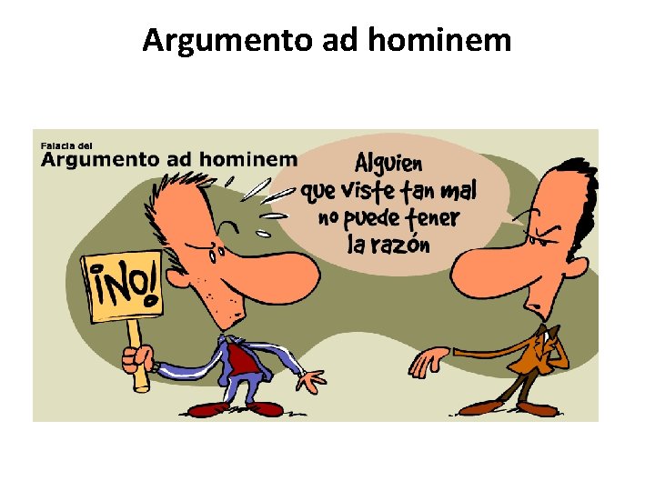 Argumento ad hominem 