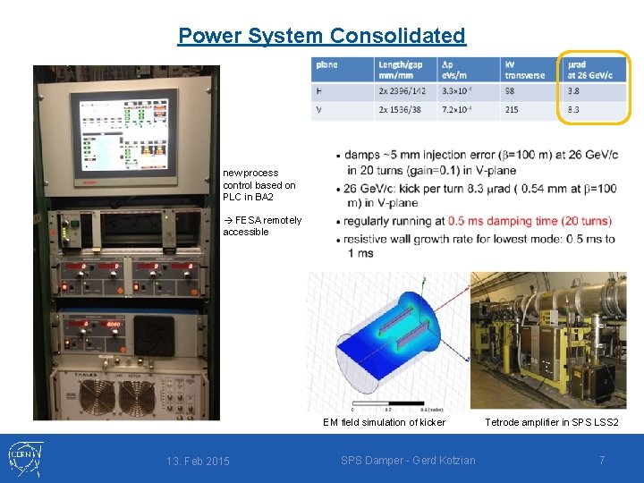 Power System Consolidated new process control based on PLC in BA 2 FESA remotely