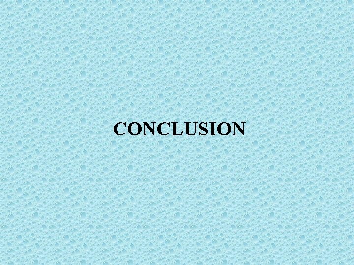 CONCLUSION 