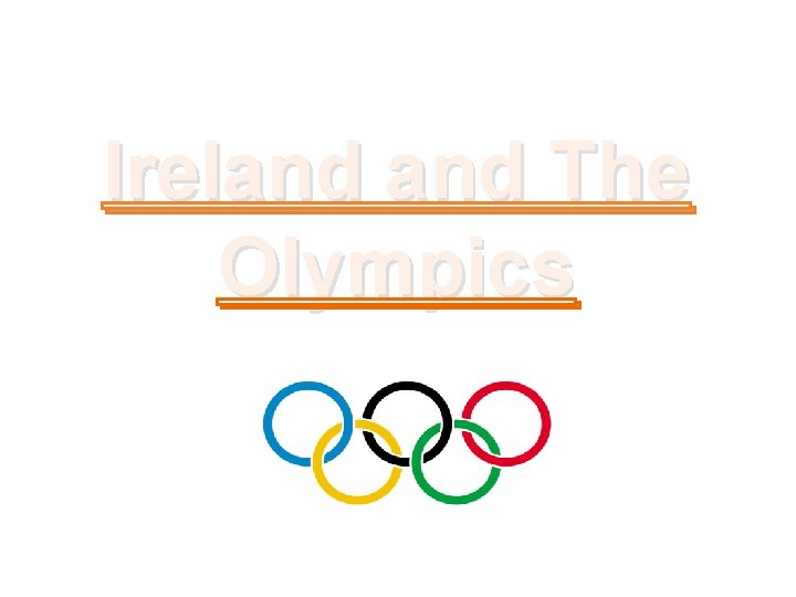 Ireland The Olympics 