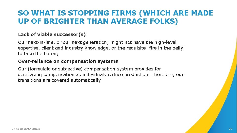 SO WHAT IS STOPPING FIRMS (WHICH ARE MADE UP OF BRIGHTER THAN AVERAGE FOLKS)