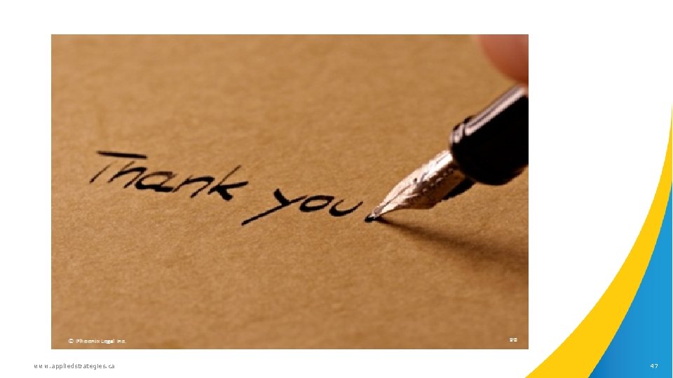 www. appliedstrategies. ca 47 
