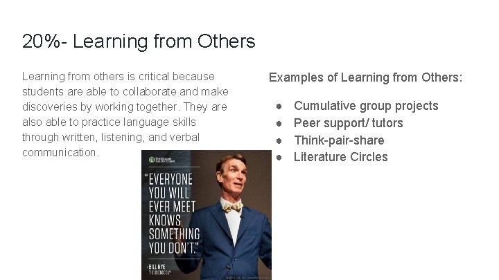 Learning From Others. Examples Blended Learning Approach What is it and how