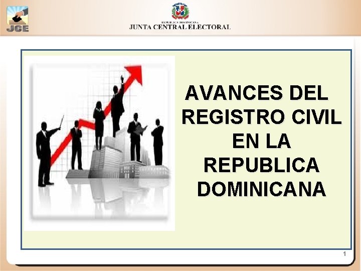 AVANCES DEL REGISTRO CIVIL EN LA REPUBLICA DOMINICANA 1 