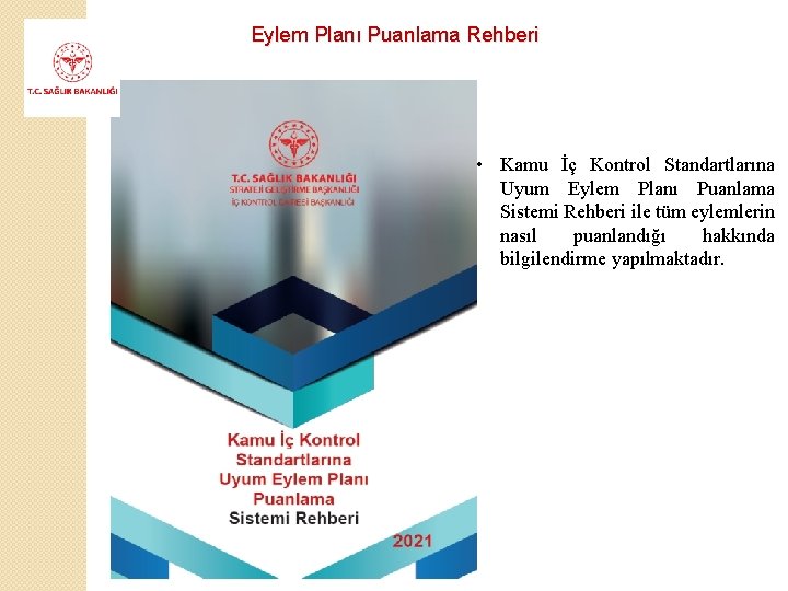 Eylem Planı Puanlama Rehberi • Kamu İç Kontrol Standartlarına Uyum Eylem Planı Puanlama Sistemi