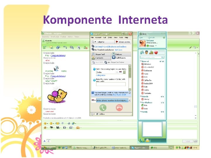Komponente Interneta 