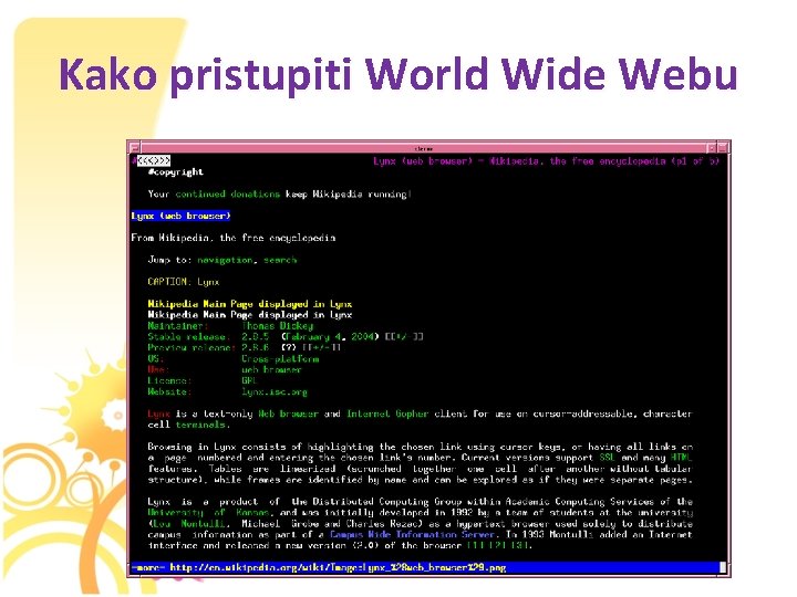 Kako pristupiti World Wide Webu 