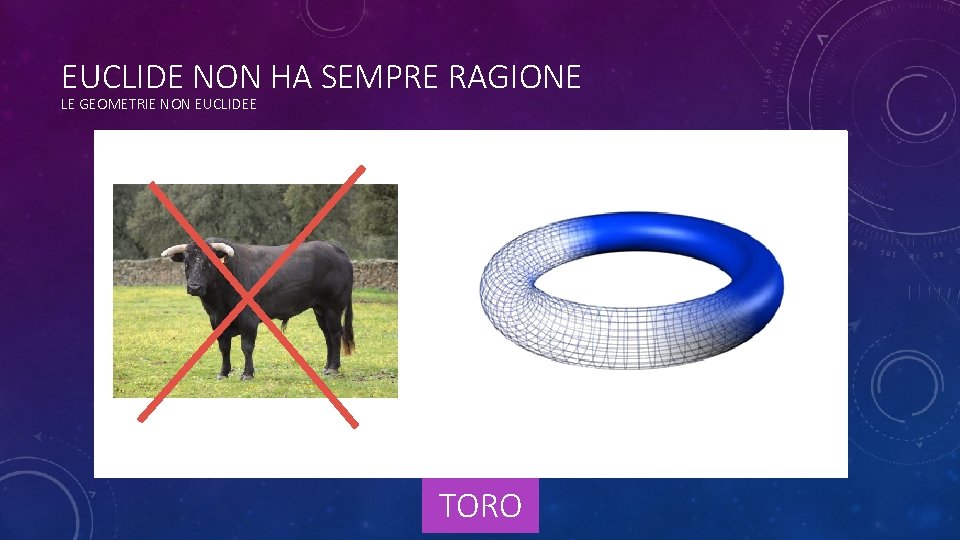 EUCLIDE NON HA SEMPRE RAGIONE LE GEOMETRIE NON EUCLIDEE TORO 