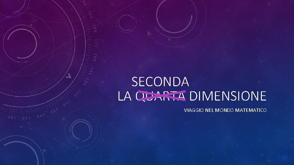 SECONDA LA QUARTA DIMENSIONE VIAGGIO NEL MONDO MATEMATICO 