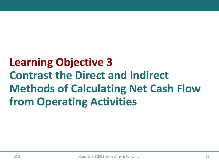 Learning Objective 3 Contrast the Direct and Indirect Methods of Calculating Net Cash Flow