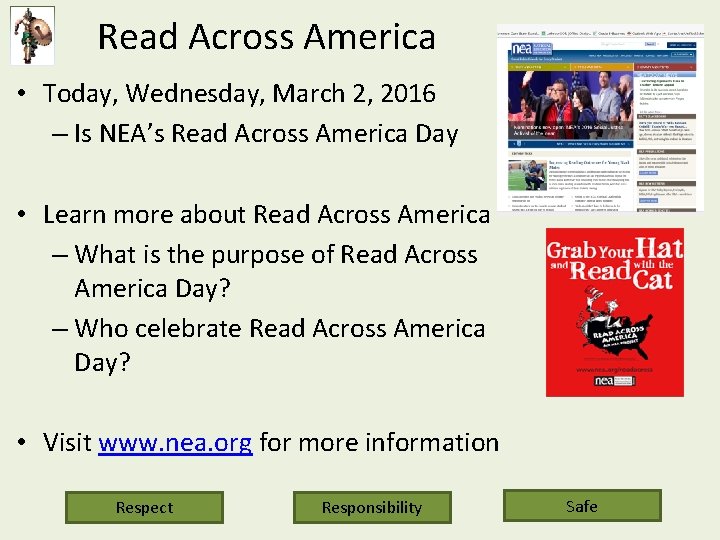 Read Across America • Today, Wednesday, March 2, 2016 – Is NEA’s Read Across