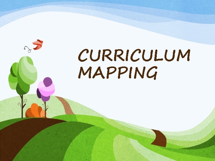 CURRICULUM MAPPING 