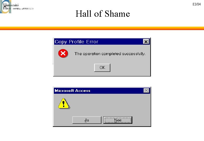 83/84 Hall of Shame 
