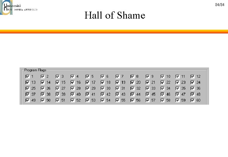 84/84 Hall of Shame 