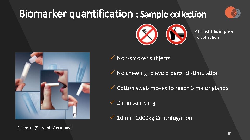 Metabonomic profiling and quantification of a salivary biomarker
