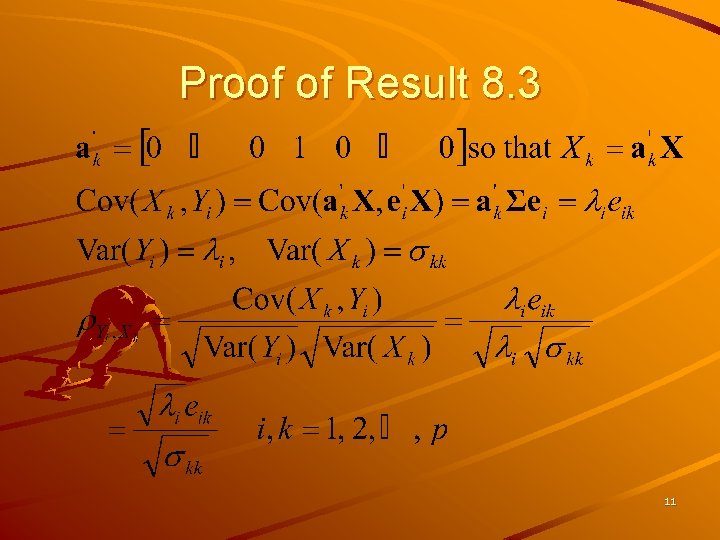 Proof of Result 8. 3 11 