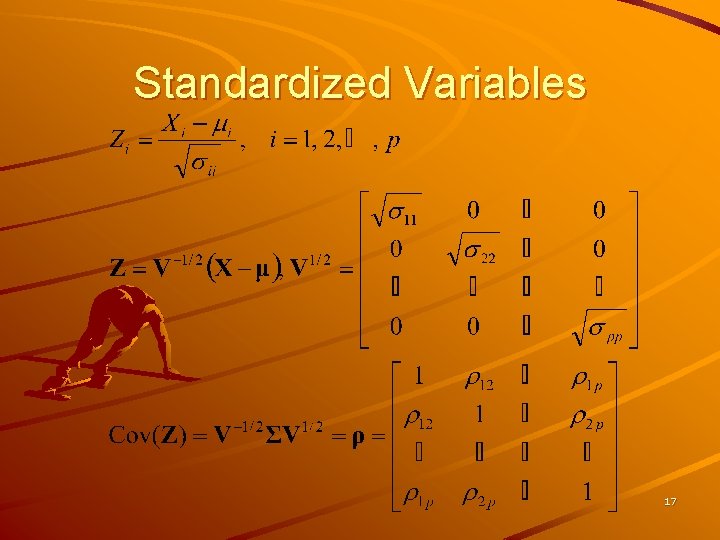 Standardized Variables 17 