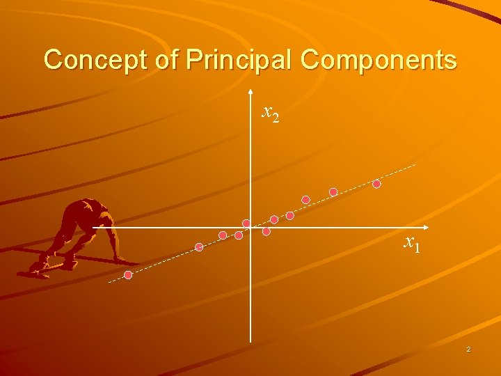 Concept of Principal Components x 2 x 1 2 