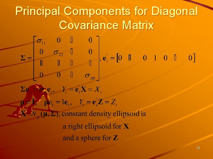 Principal Components for Diagonal Covariance Matrix 22 