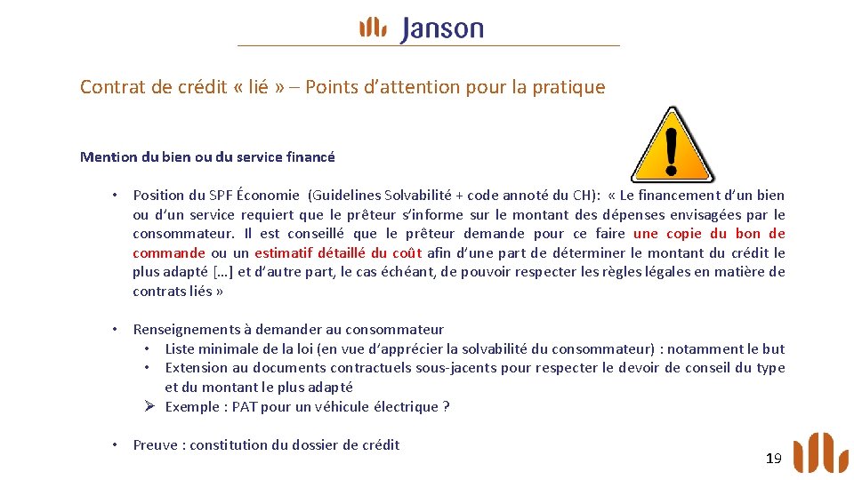 Contrat de crédit « lié » – Points d’attention pour la pratique Mention du