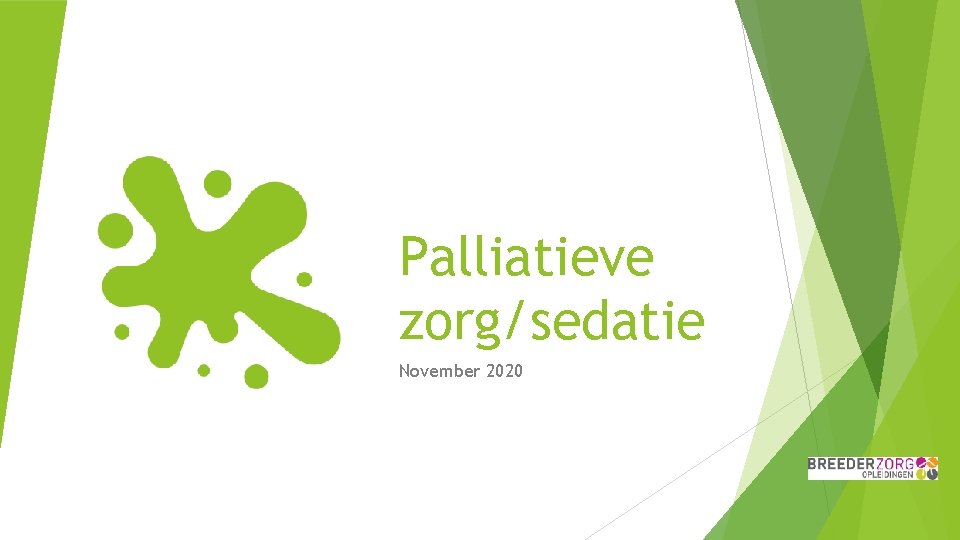 Palliatieve zorg/sedatie November 2020 