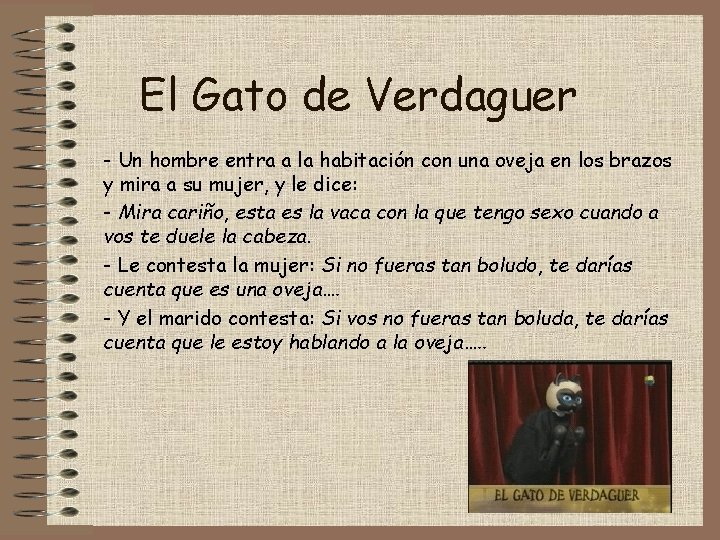 El Gato de Verdaguer - Un hombre entra a la habitación con una oveja